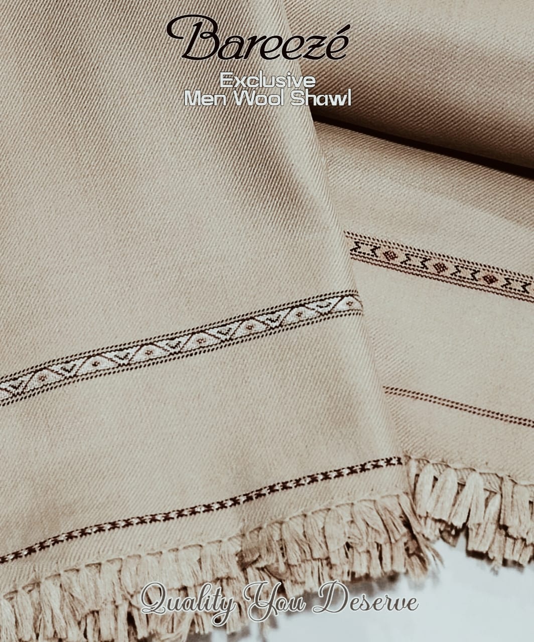 BARREZE GENTS WOOL SHAWL