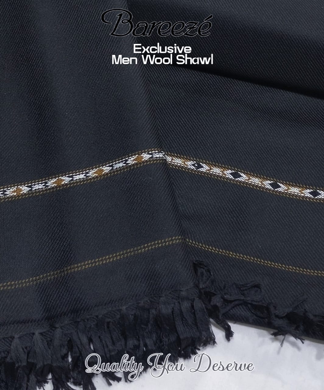 BAREEZE  GENTS WOOL SHAWL